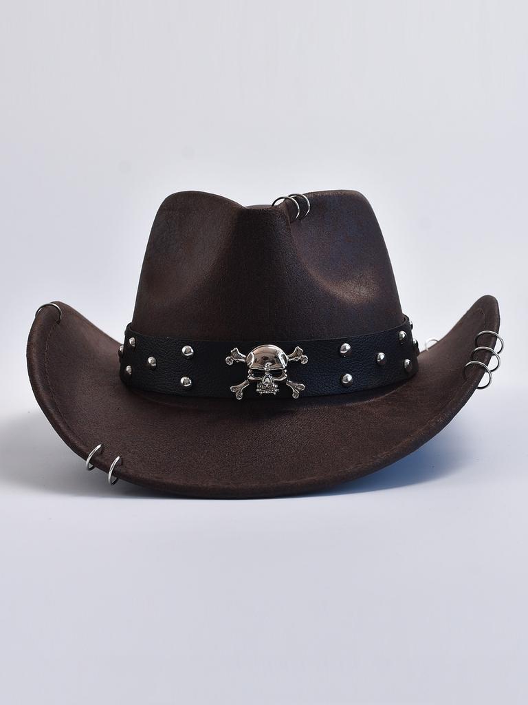 Pălărie de cowboy Western vintage din piele ecologică pentru bărbați, pălării de jazz pentru gentleman, pălărie Panama pentru cowgirl, Sombrero Hombre