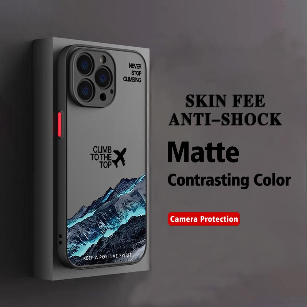 HOT Mountain Peak Aircraft Phone Case For Xiaomi Redmi Note 14 13 12 12S 11 11S 10 10S 9T 9S 8 7 Pro Plus 4G 5G Matte Clear
