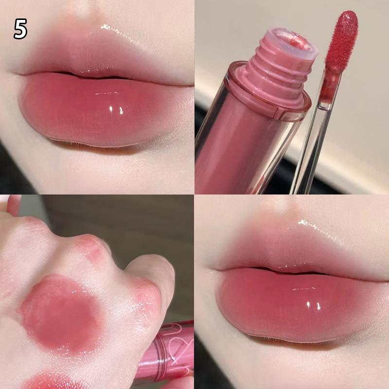 Mirror  Lip Gloss Makeup Water Light Glass Lip Glaze Plumping Waterproof Jelly Lip Tint Lipstick Moisturizing Beauty Lips