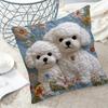 Vibrant Bohemian Style Short Plush Pillow Cover 45x45cm Charming Kitten Living Room Bedroom Decor (Pillow Insert Not Included)