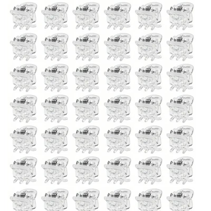 

Black Mini Hair Claw Clips for Women Girls Korean Simple Small Transparent Plastic Clips Hairpin Kids Hair Styling Accessories 10pcs прозорий