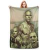 Flannel Throw Blanket Alex Pereira Bootleg Fighter Boxing Warm Plush Blankets Soft Bedspread for Bed Livingroom Home Picnic Sofa