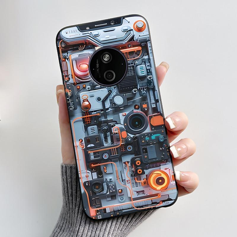 Casing For Nokia 125 110 4G 2024 HMD 110 Case Aesthetic Luxury Cute Cool Boys Girls Soft Silicone Black Matte Phone Cover Shell