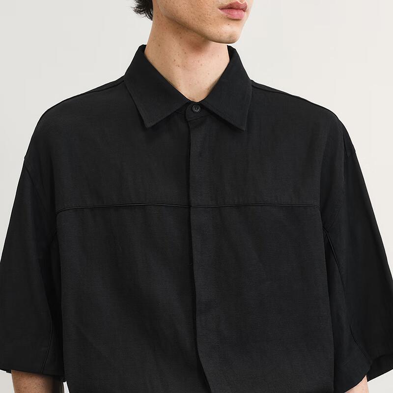 CROQUIS Men's 2025 Summer Loose H-Shape Short-Sleeved Shirt