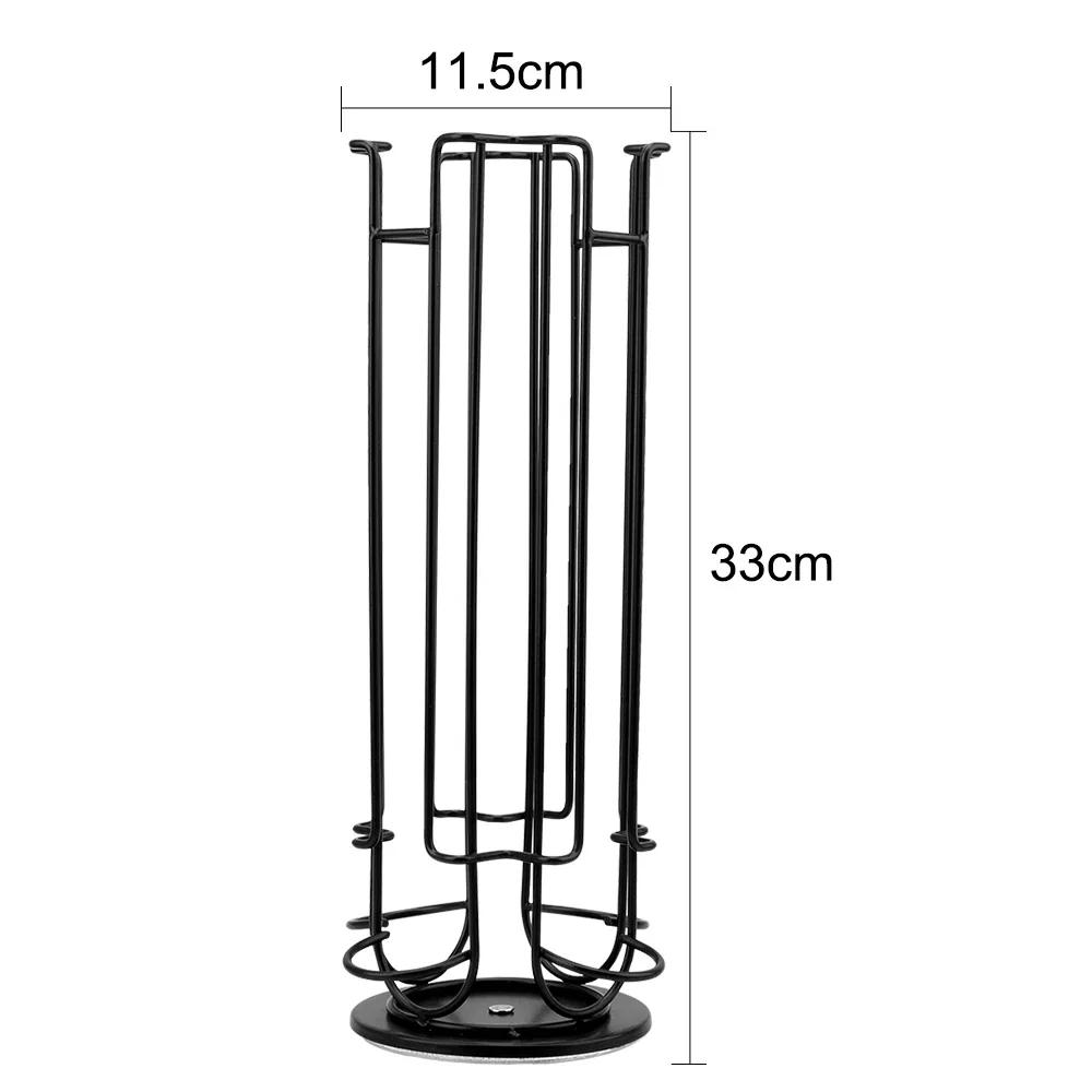 Rotatable Coffee Pod Holder For Capsule Display Capsule Rack Stainless Steel Tower Stand Storage Shelves 24Cups 2021 3189₽