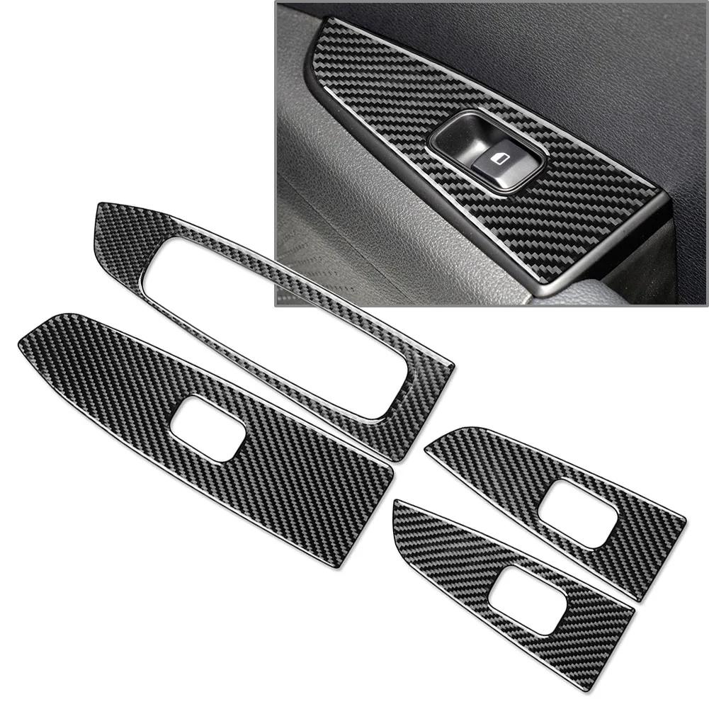 

RHD Carbon Fiber Car Window Lift Switch Panel Cover Decoration Accessories For Kia Forte Cerato K3 2019 2020 2026 2026 2026 чёрный