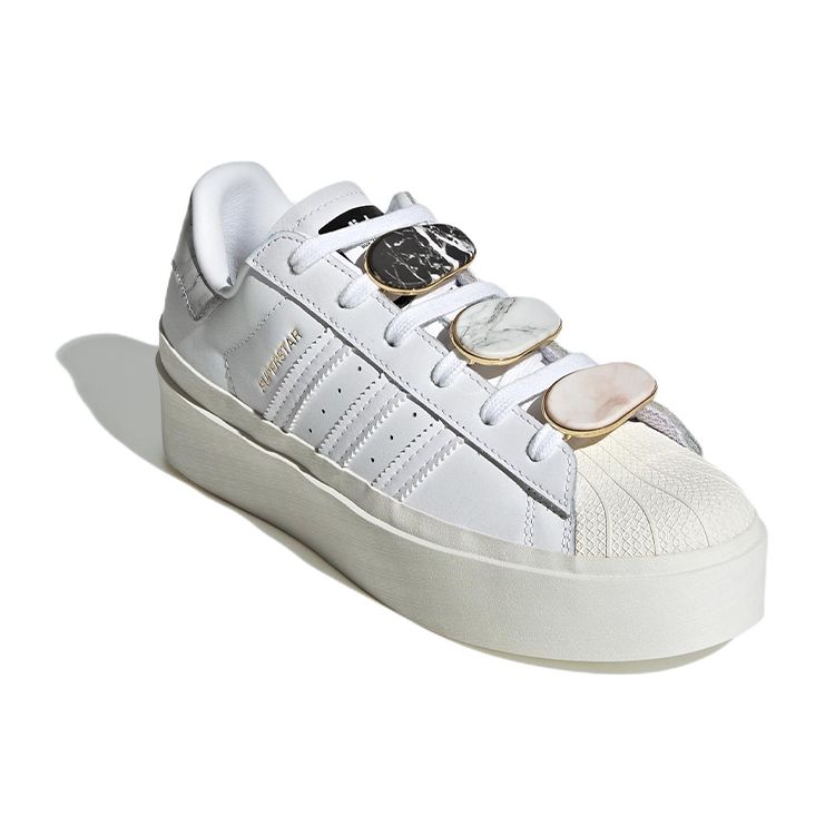 Adidas Superstar Bonega White Gold Metallic Women Sneakers Cream Cloud-White GY1485