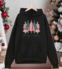 Merry Christmas Beautiful Trees Print Man Hoody Multicolor Pocket Hoodies Casual Fleece Hoodie Comfortable Hip Hop Pullovers