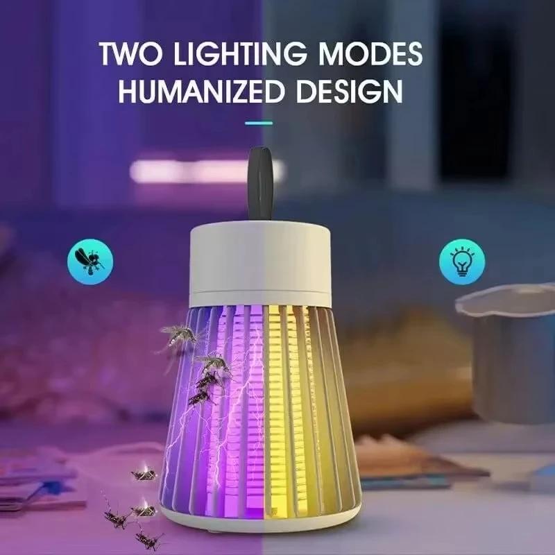 UV-Licht Elektrischer Mückenvernichter Insektenvernichter Wasserdicht Insektenfalle Tragbar für Schlafzimmer Terrasse Camping Outdoor Schädlingsbekämpfung