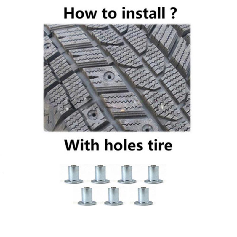 100X Zimowy Samochód Atv Ciężarówka Śruba Kołek Koło Opona Śnieg Gwóźdź Kolce Antypoślizgowe