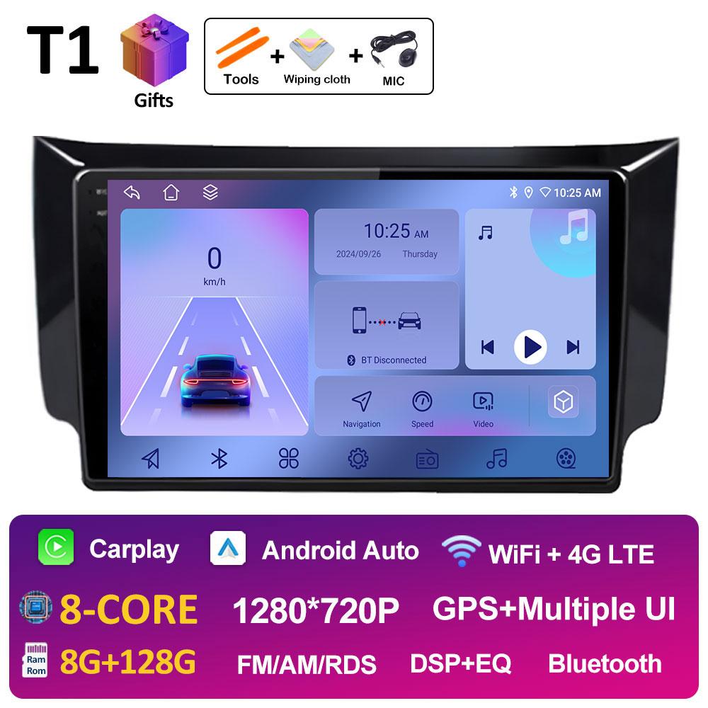 DSP Stereo Wireless Carplay For Nissan Sylphy B17 Sentra 12 2012 2013 2014 2015 - 2018 WIFI Car Audio Video Multimedia Player BT