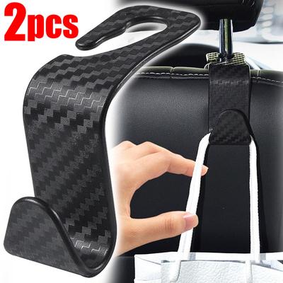 1/2Pcs Ganchos Auto Assento Encosto de Cabeça Gancho Carro Universal Veículo Banco Traseiro Organizador Suporte Carro Armazenamento Cabide Acessórios Interiores