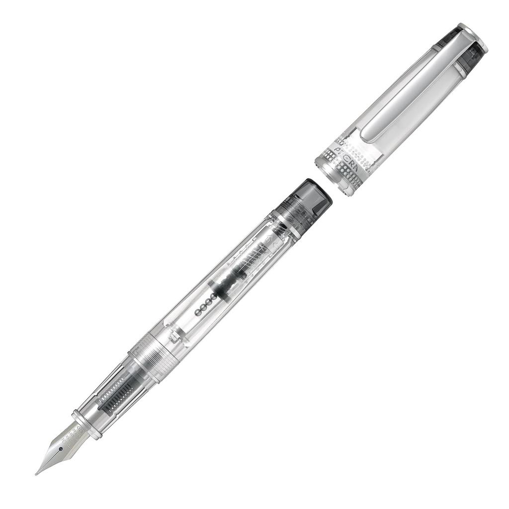 PILOT Fountain Pen PRERA Shikisaiai M Medium Nib Transparent Black PFPR1TBM