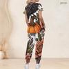 Women Plus Size V Neck Short Sleeve Scrub Set Thanksgiving Turkey Pumpkin Pie Print Nurse Uniform Set