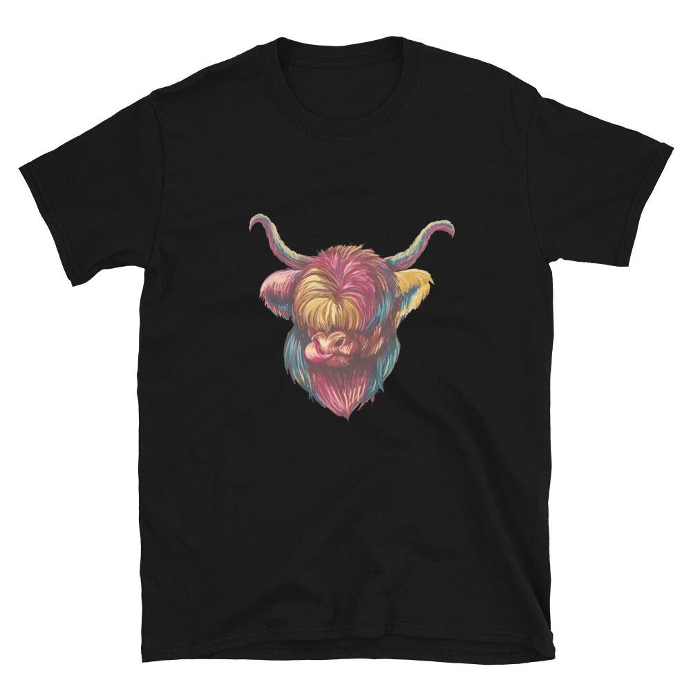 Domestic Yak Tartary Ox Colorful Classic Fit T-Shirt 4XL