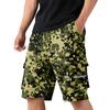 Men's Camouflage Cargo Shorts with Drawstring, Casual Workout Shorts for Summer, Multi-Pocket Elastic Waist Shorts