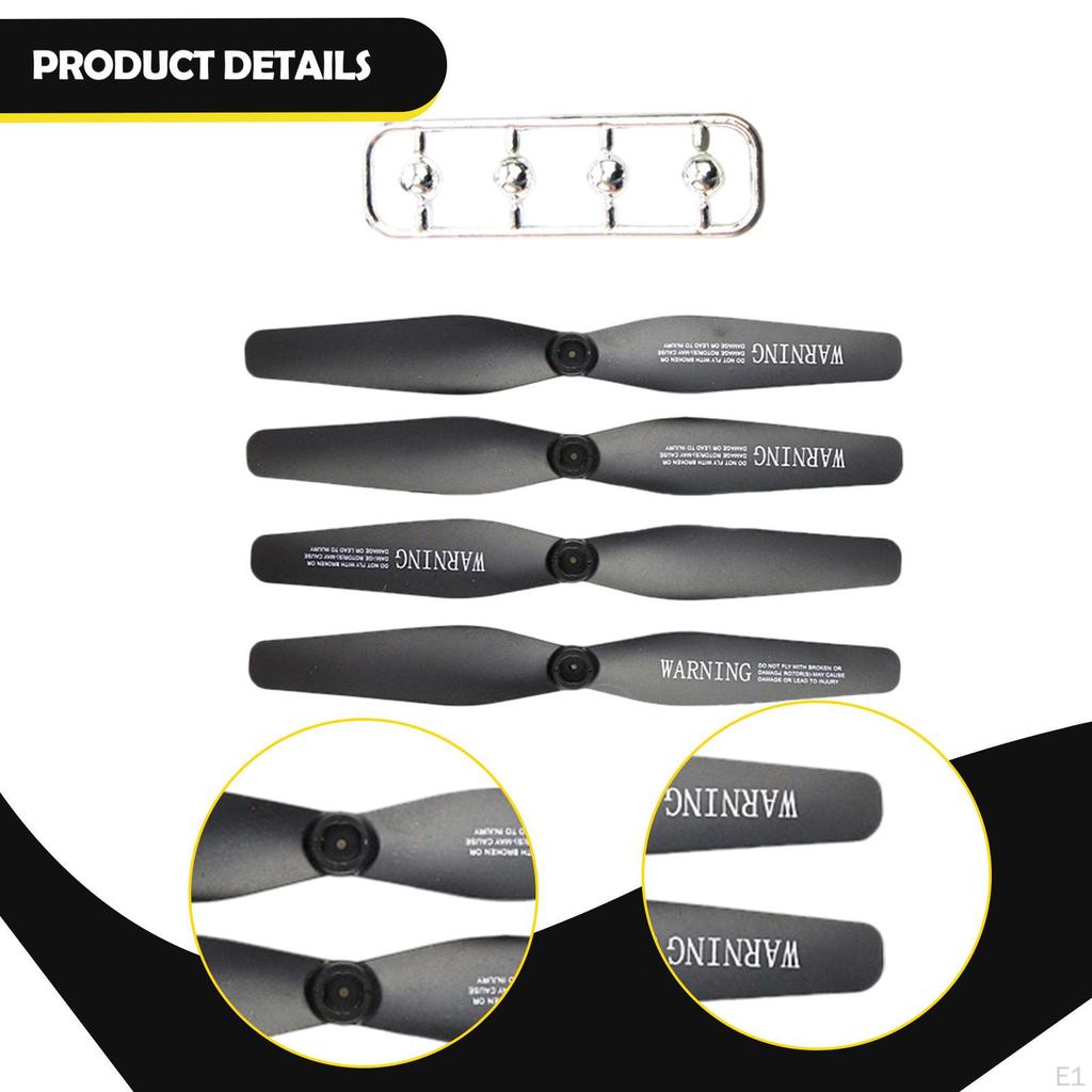 4 Pieces 14.5cm Drone Replacement Propellers with Cap Professional Portable Spare Parts Replace