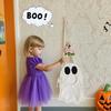 Halloween Ghost Candy Bags with Handles Candy Storage Trick or Treat Tote Reusable Party Favor Gift Bag for Kids