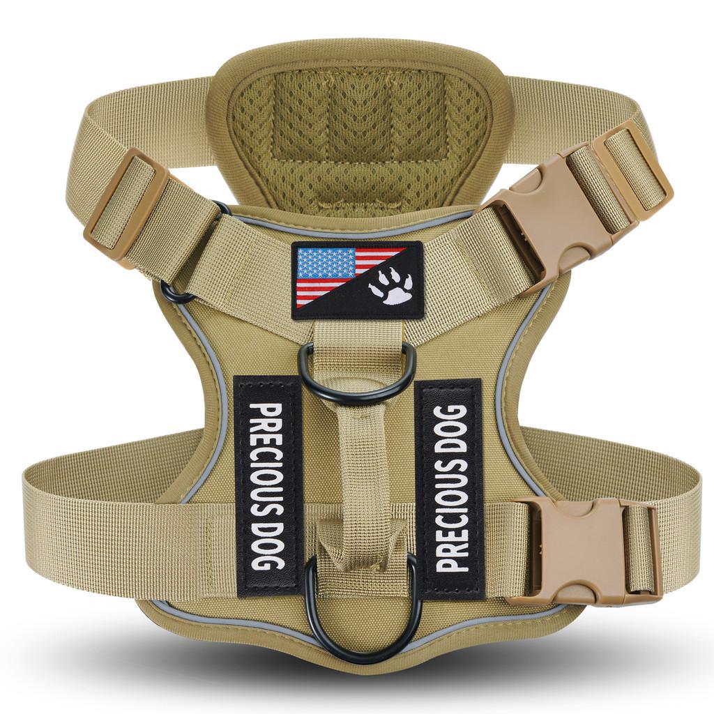 Dog Harness With Reflective Nylon Material And Adjustable Fit For Training And Walks