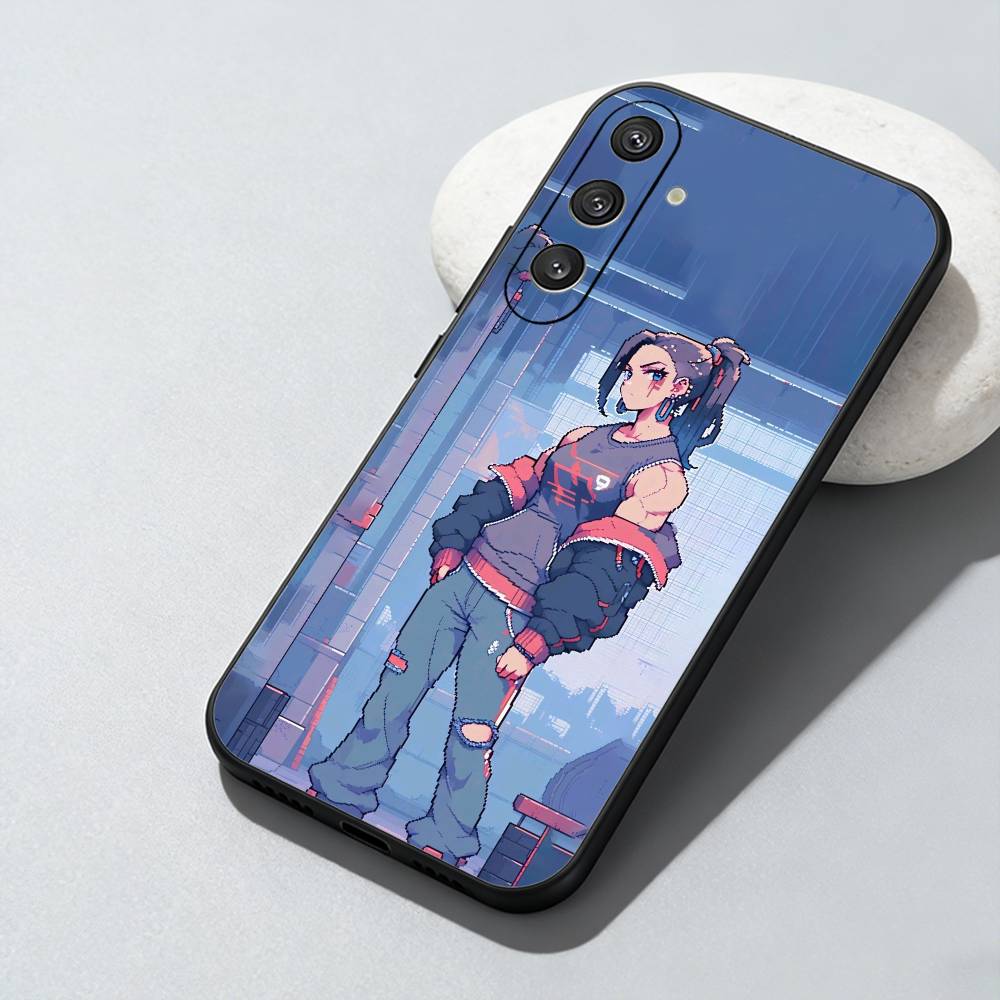 

8Bit World Girls Phone Case For Samsung Galaxy A73,A72,A71,A70,A52,A51 Others Soft Black Cover Samsung a40