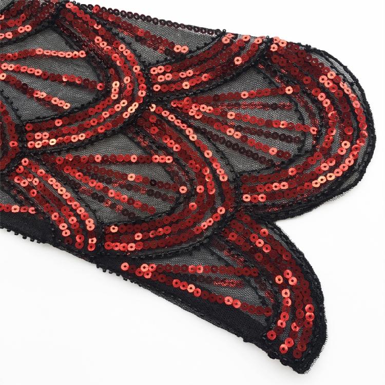 Bead Sequins Detailed Shawl Scarf for Special Occasion Unique Sequined Accessory for Trendy Outfits