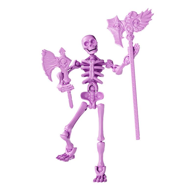 Articulated Skeleton Soldier Model: Bone Joint Toy & Prank Ornament