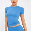 Solid Color Slim Fit Short Sleeved T-shirt Women's Fashion Casual Base Shirt Top T-Shirts Women’s