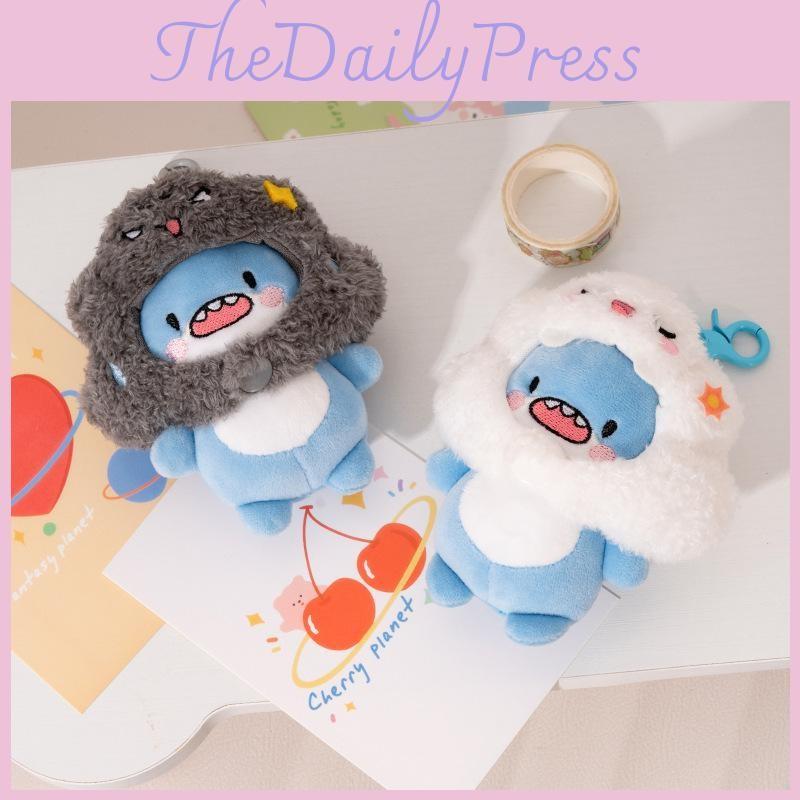 Shark Cloud Mood Plush Keychain Pendant Cute Small Pendant Collectible Gift