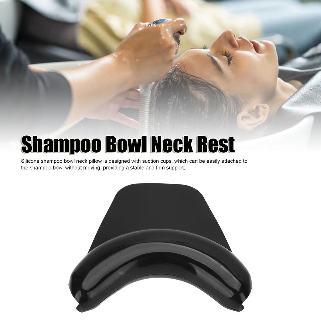Shampoo Bowl Neck Rest Seated Stable Support Anti Slip Suction Cup Design Hair Washing Sink Basin Tool for Home Salon