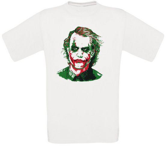 Joker Heath Ledger Movie Film T-Shirt XL