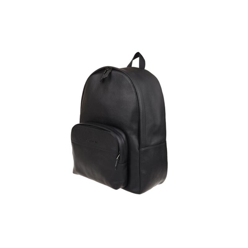 COACH Houston32 Logo embossed leather backpack backpack large size men's black