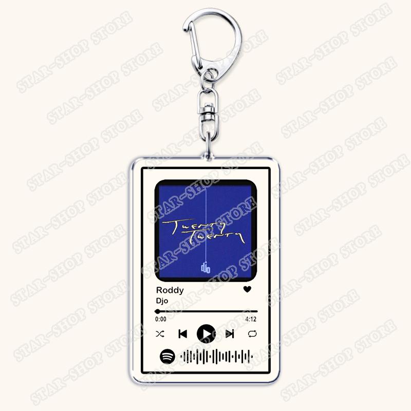 

Hot Singer Djo Songs Keychains for Women Accessories Bag End of Beginning Chateau Music Code Keying Jewelry Fans Friends Gifts
