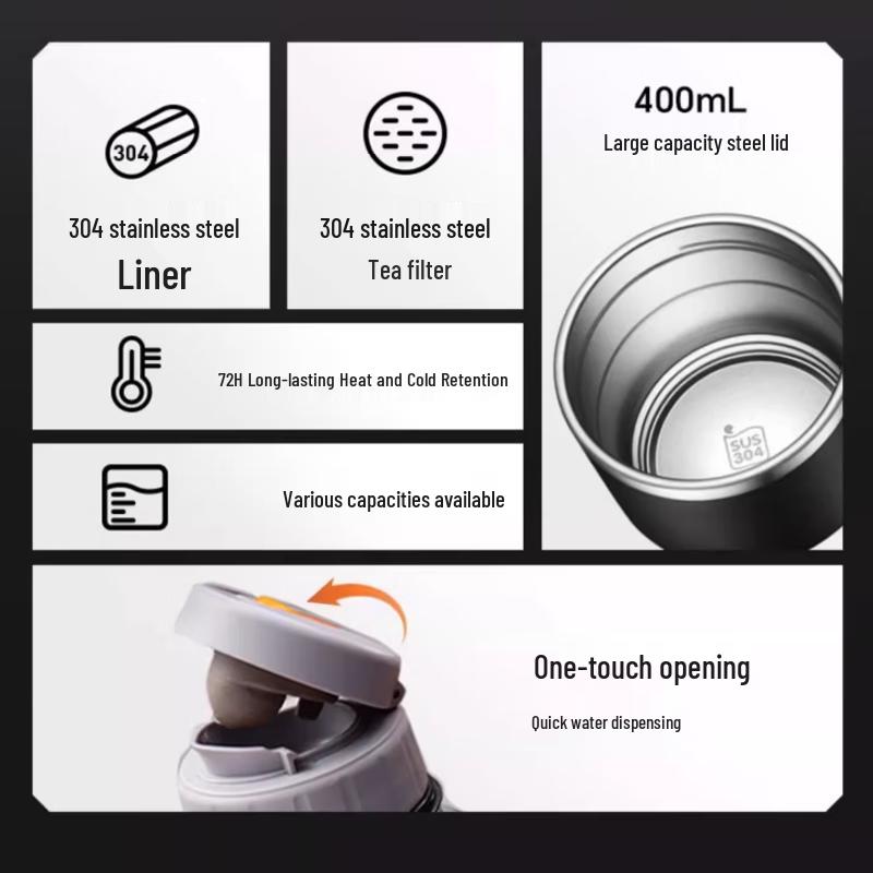 SUPOR 1.5L Stainless Steel Insulated Travel Mug