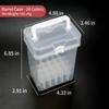 12/24/36/48/60 Color Markers Bucket Clear Plastic Marker Storage Bin With Detachable Dividers Portable Handle Art Organizer Case