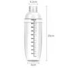 300/500/700/1000ml Akrylový šejkr na mléčný čaj Koktejlový šejkr na džus Láhev Mixér na džus Barové potřeby