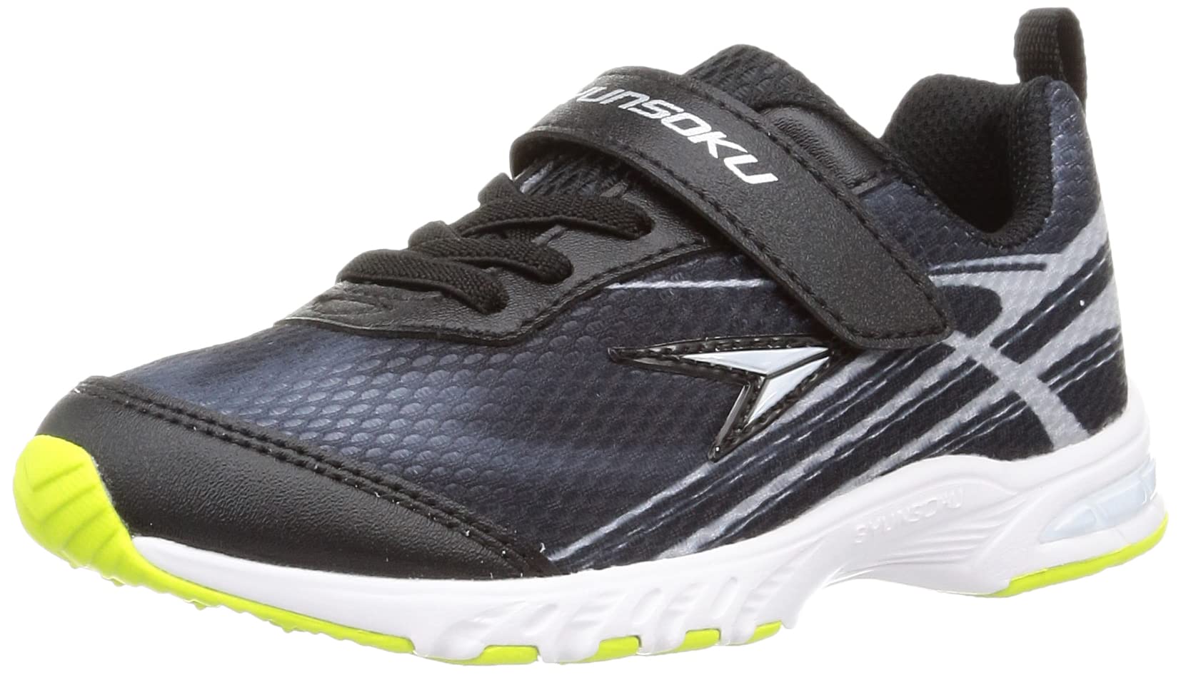 

Shunsoku Athletic SJC cm Sneakers, Shoes, Lightweight, 16-23cm, 2E, Kids, Boys, Girls, 0890, Black, 19.0 чёрный