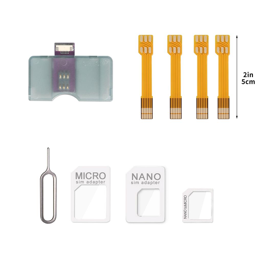Cell Phone SIM Card Reader Adapter, External SIM Card Plate, Quick Change SIM Card for Cell Phone, Suitable for Samsung, MotoGP