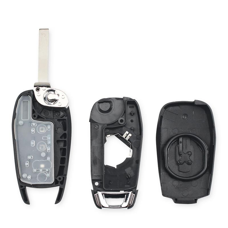 KEYYOU For Chevrolet Cruze Trax LS Badge Spark Sonic Aveo Tracker Onix RS Trailblazer 2/3/4 Buttons Remote Flip Key Shell Case