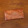 New Top Layer Cowhide Phone Bag for Women, Simple Vegetable Tanned Leather Wallet, Cowhide Wallet, Envelope Bag for Men