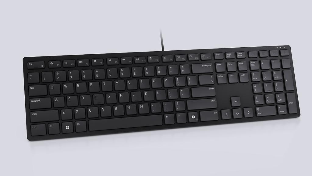 Dell | Collaboration Keyboard | KB525C | Keyboard | Wired | Russian (QWERTY) | Black | USB-C