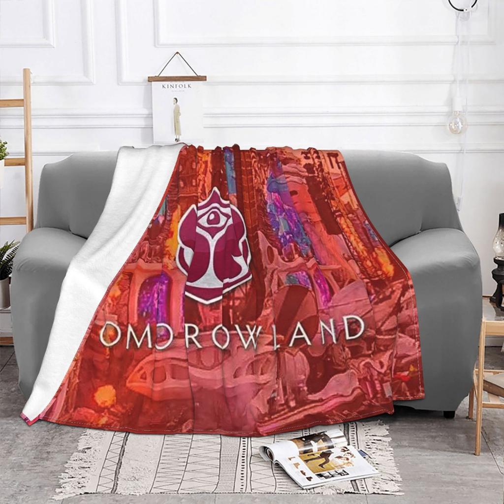 Tomorrowland Belgian Electronic Dance Music Festival Blanket Soft Flannel Throw Blanket Cover for Living Room Picnic Home Sofa