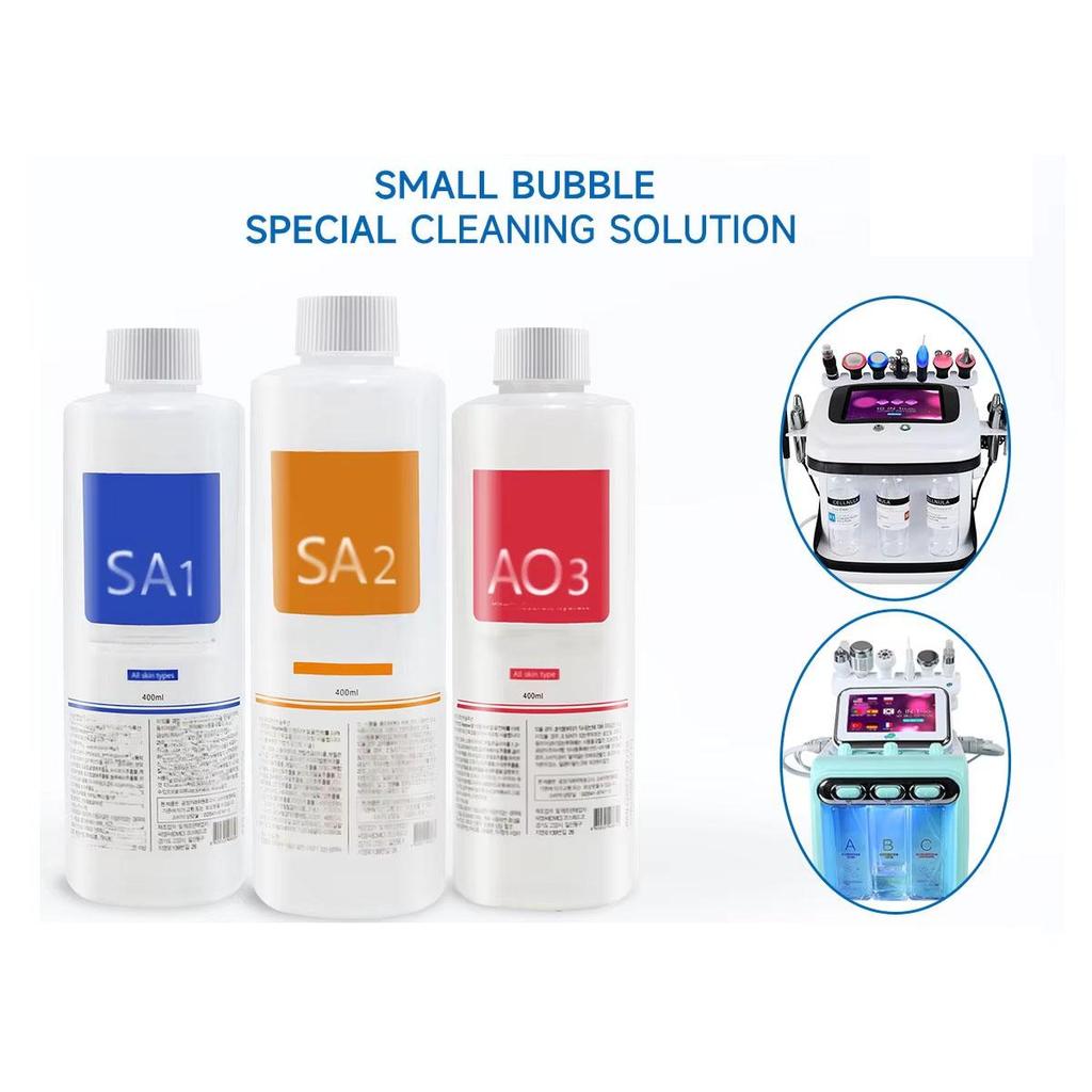 3pcs Water Facial Skin Care Face Serum Aqua Peeling Solution 400ml For Facial Machine Deep Cleaning Skin Rejuvenation