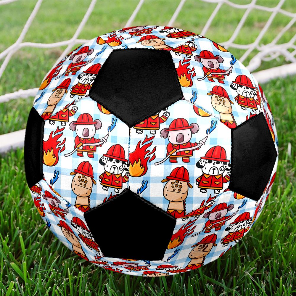 Firefighters Theme Size 5 Soccer Ball, Suitable for Both Indoor and Outdoor Matches, a Gift Suitable for Everyone.