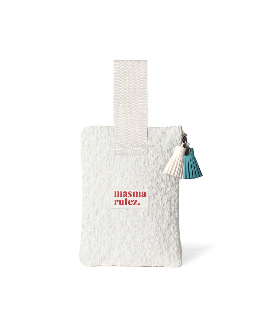 Masmarulez Strap Pouch_Embo Flower Ivory