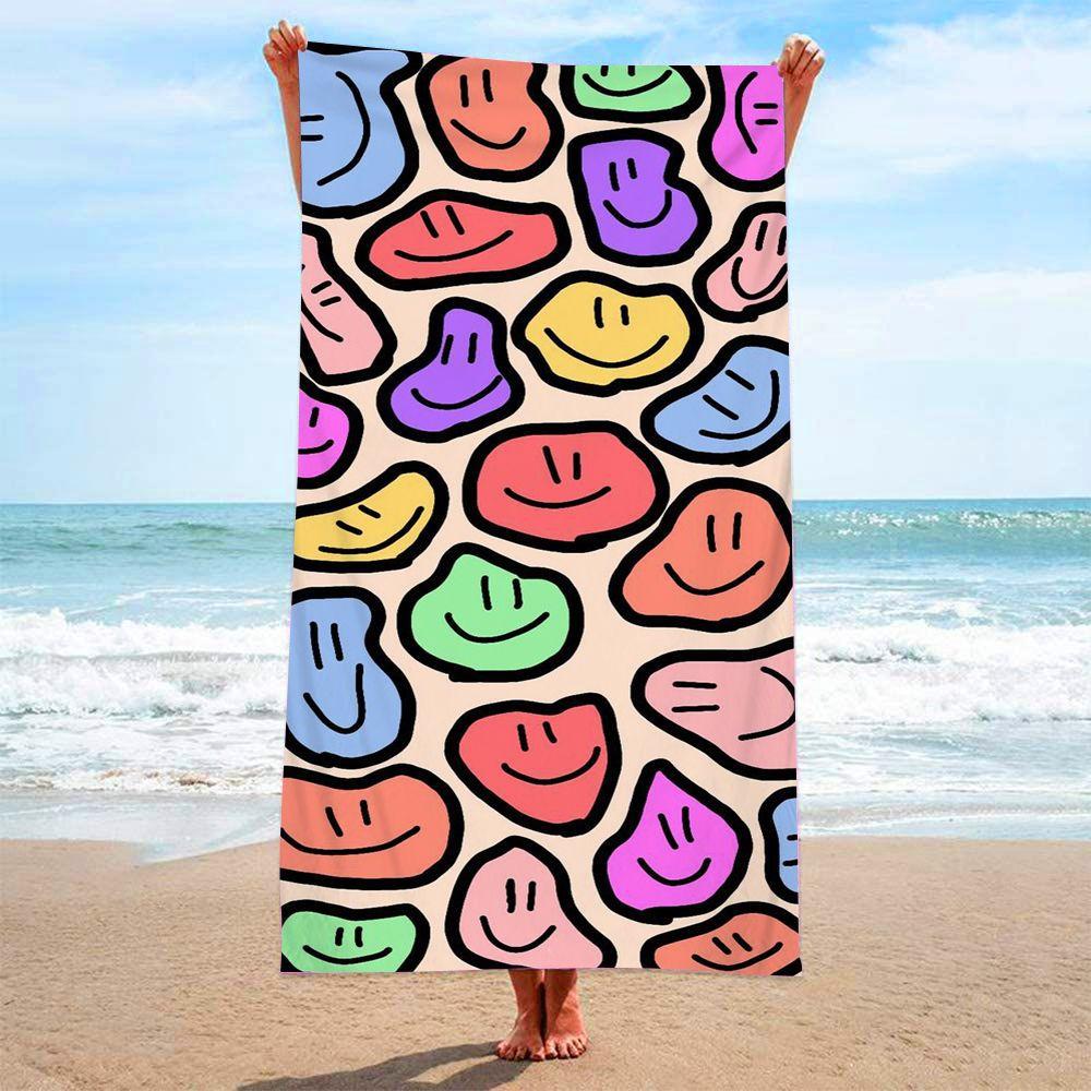 Telo da Spiaggia Senza Sabbia Asciugatura Rapida Morbido al Tatto Grande Stampa Floreale Microfibra Telo da Spiaggia Donna Uomo Viaggio Stile Bohemien
