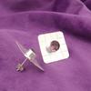 Natural Rhodolite Sterling Silver Art Deco Stud Post Push Back Unique Earrings EE-146-10