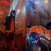 Cold Light Halloween Mask Ghost Dance Led Luminous Black V Mask Masquerade Party Bar Mask Blood Horror Thriller Ghost Face Props