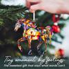 Horse Acrylic Suncatcher Colorful Horse Christmas Tree Ornament Equestrian Gifts for Horse Lovers Women