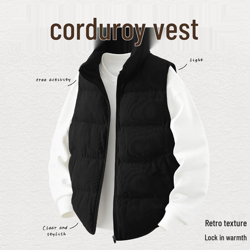 MINISO Men's Winter Plush Lined Sleeveless Vest