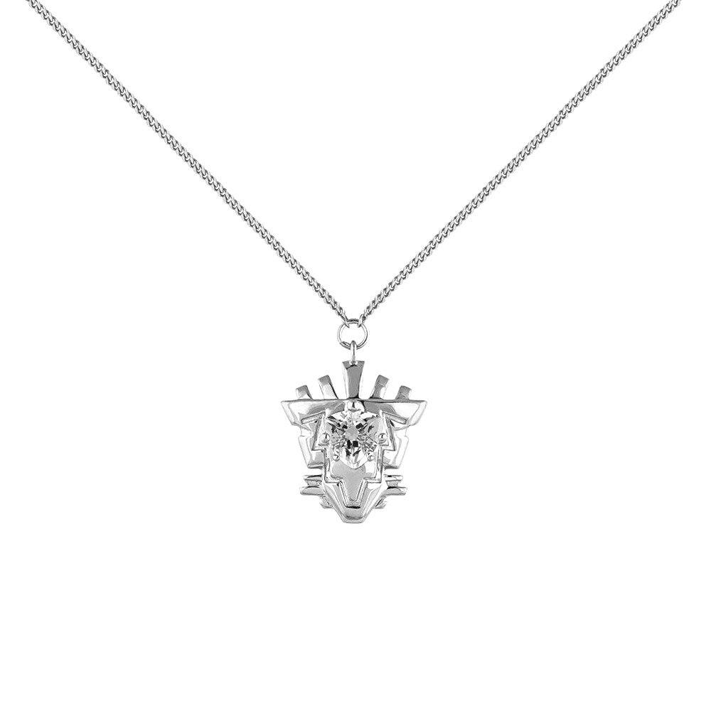 925 Sterling Silver Gold Coated Silver Quartz Motif Necklace Choker Long Chain Luxury Women Weddng Jewelry Wholesale